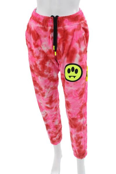 Barrow Womens Tie Dye Drawstring Jogger Sweatpants Size Pink Size XS