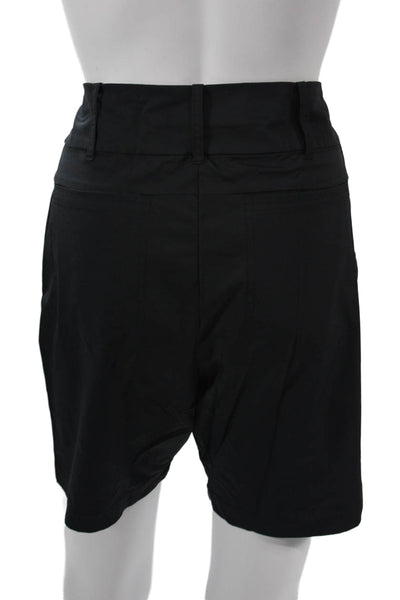 InPhorm Unisex Black Classic Shorts Button Closure Nylon Spandex Size M