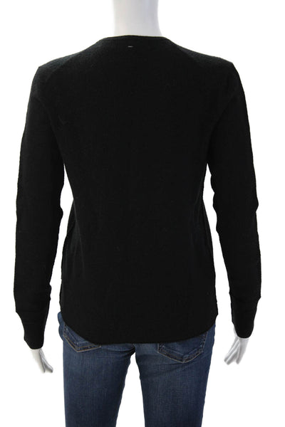 Rag & Bone Unisex Pullover Crewneck Black Merino Wool Sweater Size S