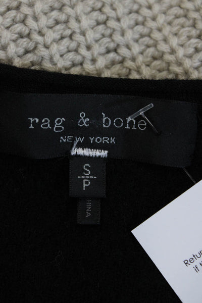 Rag & Bone Unisex Pullover Crewneck Black Merino Wool Sweater Size S