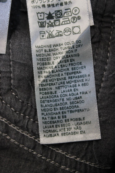 Levi's Unisex Black Cropped Straight Ankle High Rise Jeans Size 26