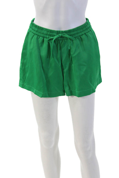 Zara Unisex Sweat Shorts Green Drawstring Beach Size S