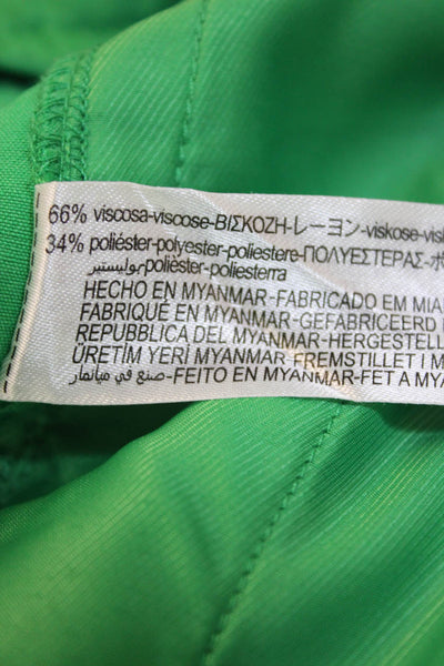 Zara Unisex Sweat Shorts Green Drawstring Beach Size S
