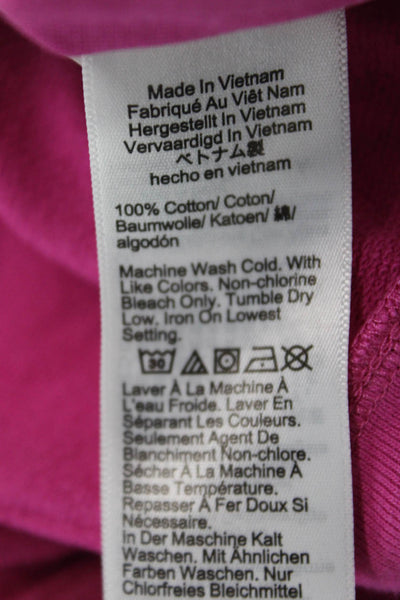 J Crew Womens Pullover Sweatshirt Pink 100% Cotton Crewneck Long Sleeve Size S