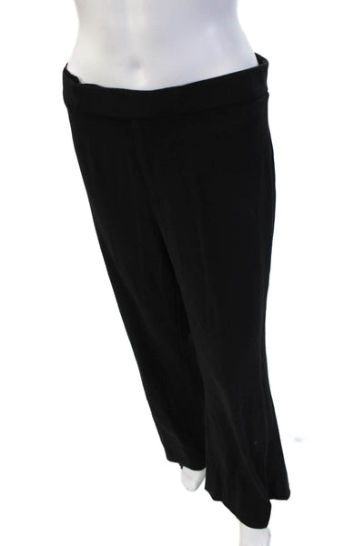 Ralph Lauren Collection Womens Dress Pants Black Wool Button Size 10