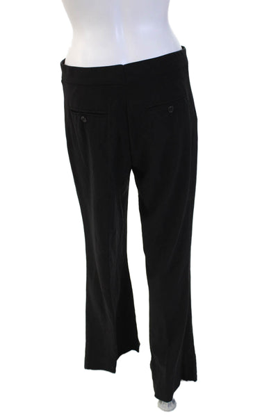 Ralph Lauren Collection Womens Dress Pants Black Wool Button Size 10