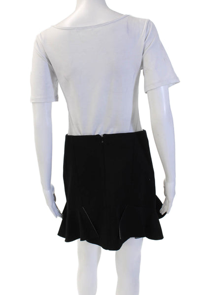 Marni Womens Black Viscose Flare Mini Skirt Size 40