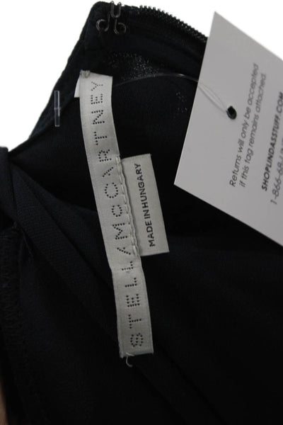 Stella McCartney Womens Sheath Mini Dress Black Long Sleeve Size 42