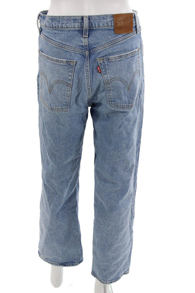 Levi's Men Cropped Straight Light Blue Mid Rise Jeans Size 29