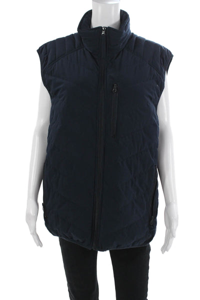 Marc New York Mens Quilted Puffer Jacket Dark Blue Sleeveless Size L