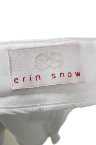 Erin Snow Womens Snow Pants White Zip 26in Inseam Size 2