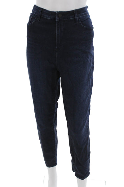 L'Agence Women Ankle Skinny High Rise Dark Blue Jeans Size 34