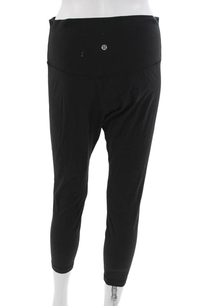 Lululemon Womens Ankle Cropped Black Leggings Size 12
