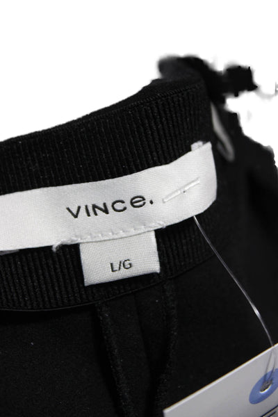 Vince Women Black Cropped Ankle Dress Pants Size L