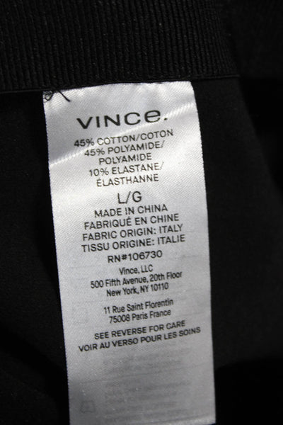 Vince Women Black Cropped Ankle Dress Pants Size L