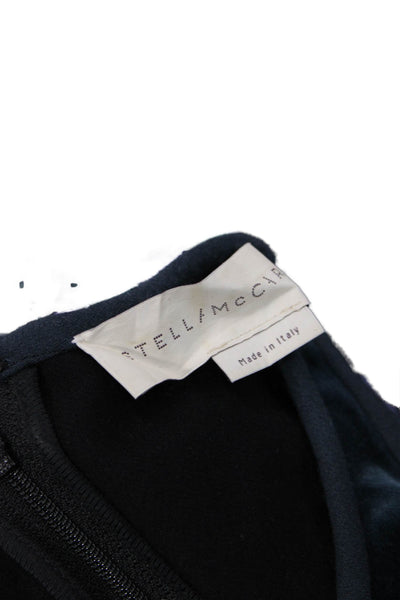 Stella McCartney Womens Bodycon Sheath Dress Dark Blue Sleeveless Size 38