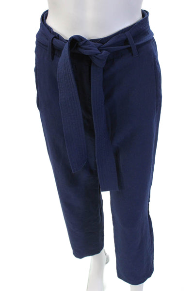 Wilfred Women Dark Blue Paperbag Ankle Cropped Pants Size 6