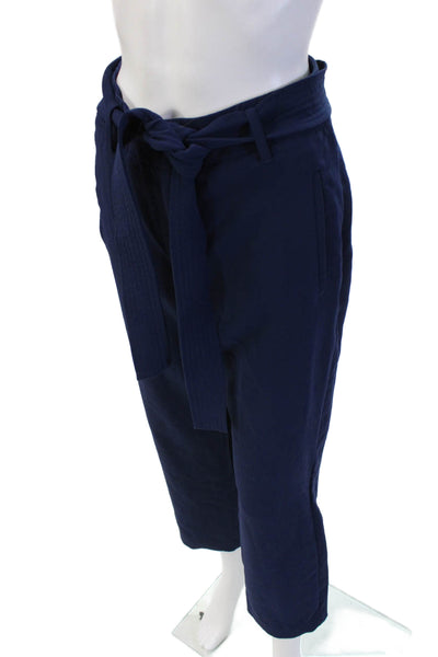 Wilfred Women Dark Blue Paperbag Ankle Cropped Pants Size 6