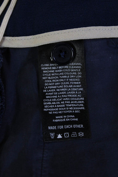 Wilfred Women Dark Blue Paperbag Ankle Cropped Pants Size 6