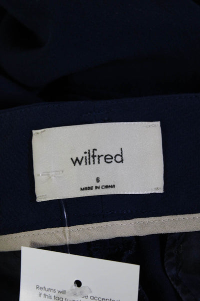 Wilfred Women Dark Blue Paperbag Ankle Cropped Pants Size 6