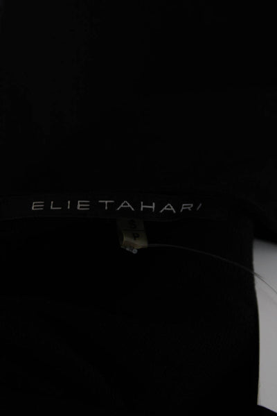 Elie Tahari Womens Sheath Dress Black 3/4 Sleeve Petite Size S