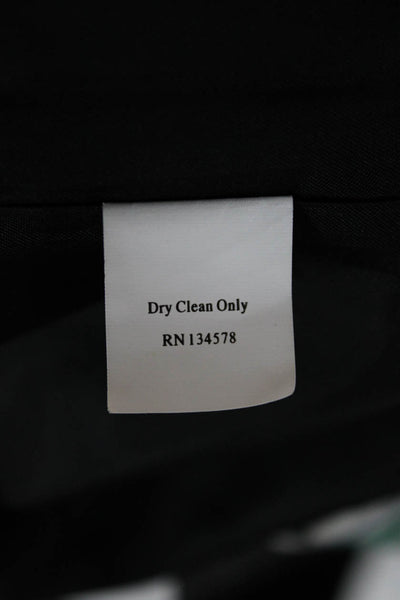 Vineyard Vines Women Plaid Pencil Mini Skirt Black Wool Blend Size 6