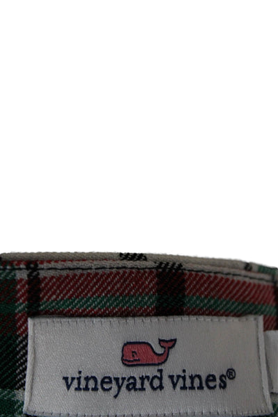 Vineyard Vines Women Plaid Pencil Mini Skirt Black Wool Blend Size 6