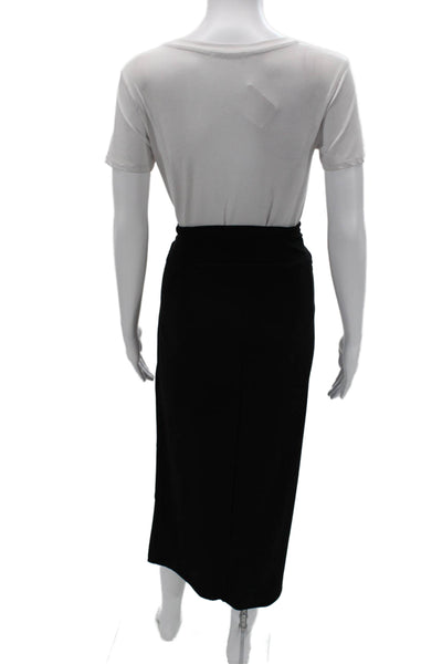 Simpli Womens Tulip Midi Skirt Black 94% Polyester 6% Spandex Size 8