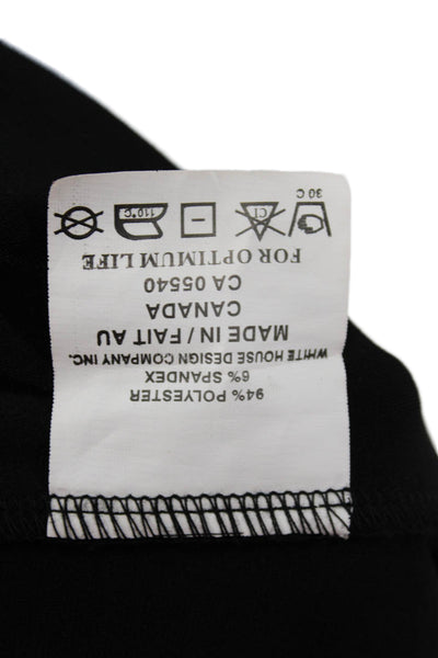 Simpli Womens Tulip Midi Skirt Black 94% Polyester 6% Spandex Size 8