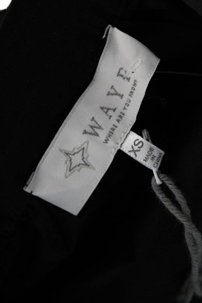 Wayf Womens A-Line Midi Skirt Black Size XS