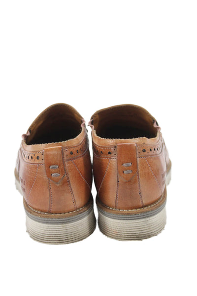 Melvin & Hamilton Womens Leather Amy Slip-On Loafer Shoes Brown Size 8