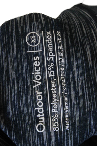 Outdoor Voices Women Ankle Jeggings Dark Blue Polyester Spandex Size XS