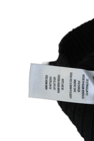 Frame Unisex Black Striped Pullover Sweater Crew Neck Long Sleeve Size S
