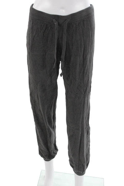 Barefoot Dreams® Womens Jogger Sweatpants Dark Gray 100% Silk Size S