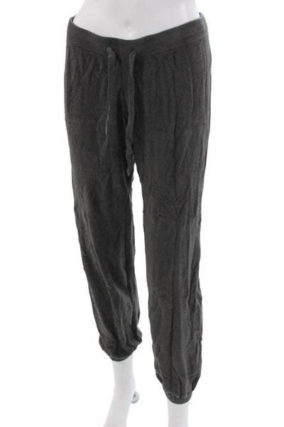Barefoot Dreams® Womens Jogger Sweatpants Dark Gray 100% Silk Size S