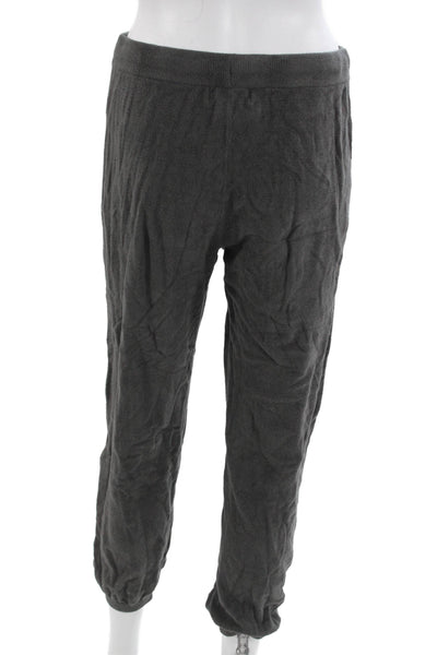 Barefoot Dreams® Womens Jogger Sweatpants Dark Gray 100% Silk Size S