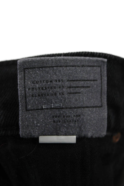 AYR Womens Ankle Cropped High Rise Black Denim Jeans Size 26