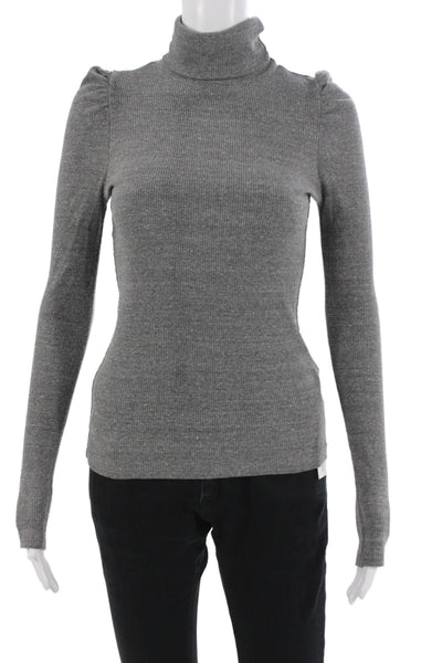 Amo Unisex Pullover Turtleneck Long Sleeve Gray Size S