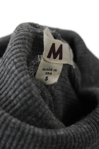 Amo Unisex Pullover Turtleneck Long Sleeve Gray Size S