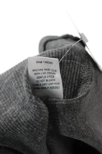 Amo Unisex Pullover Turtleneck Long Sleeve Gray Size S