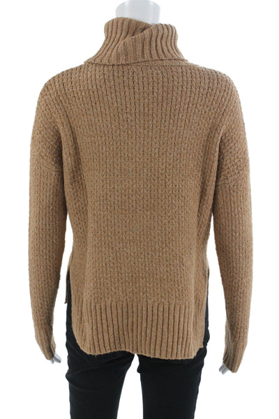 Cupcakes And Cashmere Unisex Brown 100% Cashmere Turtleneck Pullover Size XS