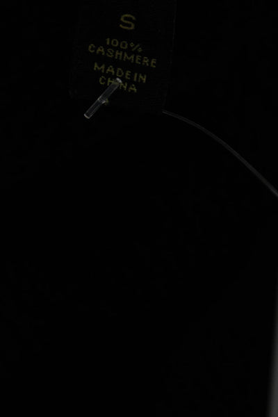 Cashmere Charter Club Unisex Black Cardigan 100% Cashmere Long Sleeve Size S