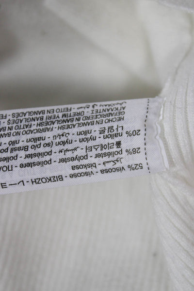 Zara Unisex Cardigan White V-Neck Button Long Sleeve Size S