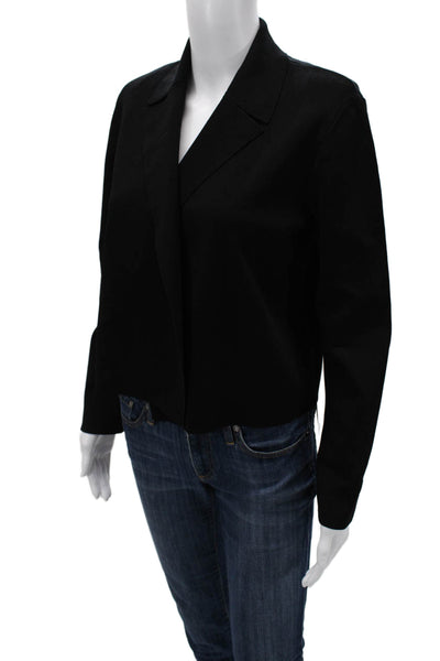 M.M. Lafleur Women Collared Black Blazer Long Sleeve Size M