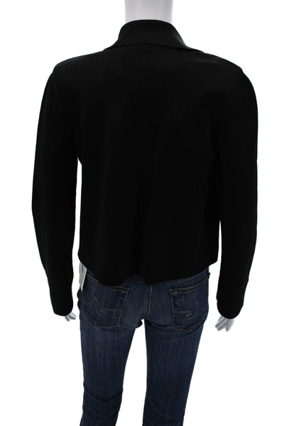 M.M. Lafleur Women Collared Black Blazer Long Sleeve Size M