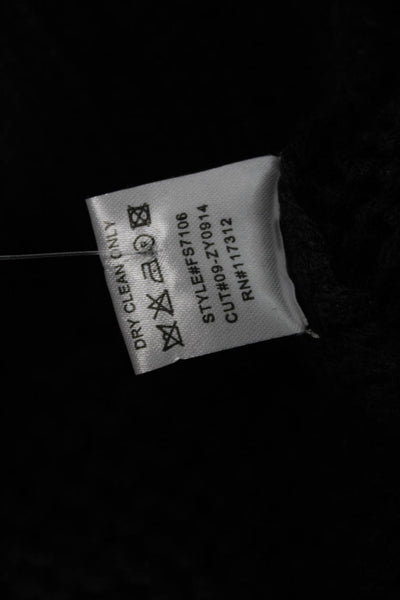 Zoa Unisex Black V Neck Pullover Long Sleeve 85% Acrylic 15% Wool Size M