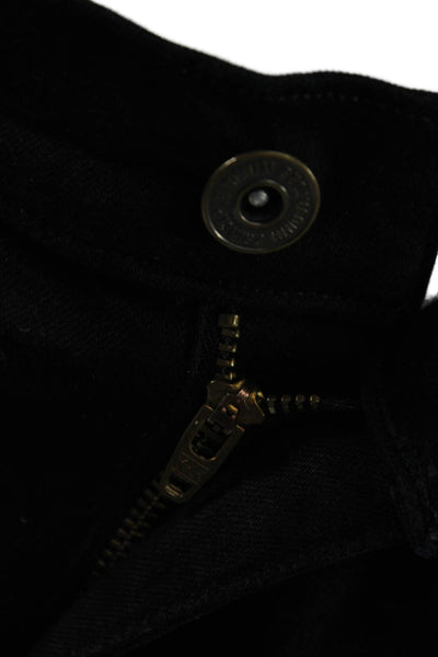 Principle Womens Skinny Jeans Black Denim Mid Rise Size 31
