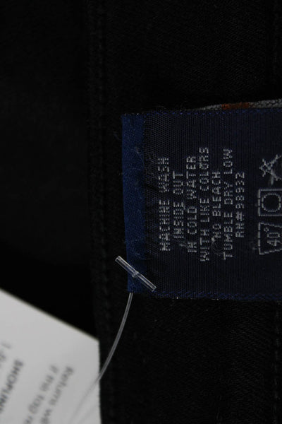 Principle Womens Skinny Jeans Black Denim Mid Rise Size 31