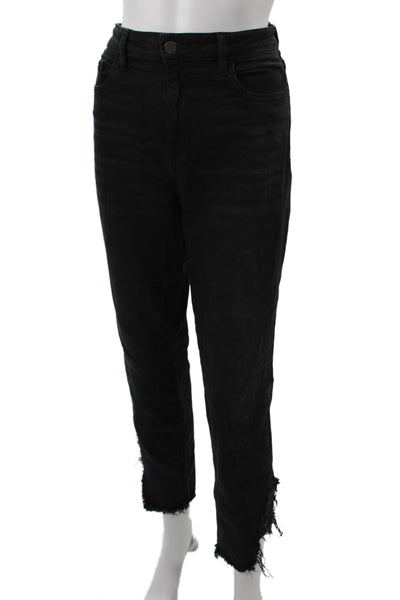 Hidden Women Cropped Ankle Jeans Black High Rise Size 31