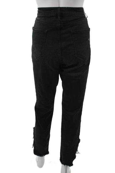 Hidden Women Cropped Ankle Jeans Black High Rise Size 31